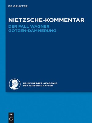 cover image of Kommentar zu Nietzsches "Der Fall Wagner" und "Götzen-Dämmerung"